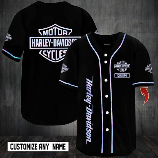 Personalized Harley-Davidson Baseball Jersey 3D S-5XL Limited Edition CANT MISS