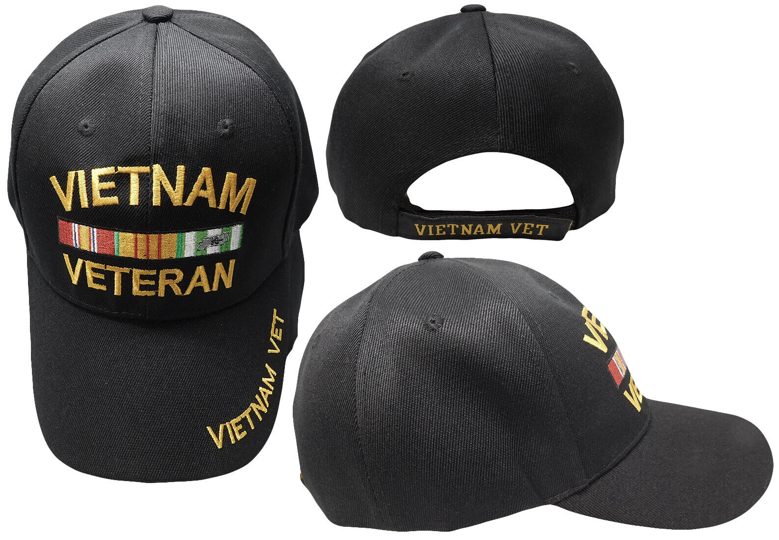 Mens Army Navy Air Force Vietnam Korea Veteran Military Baseball Hats Cap