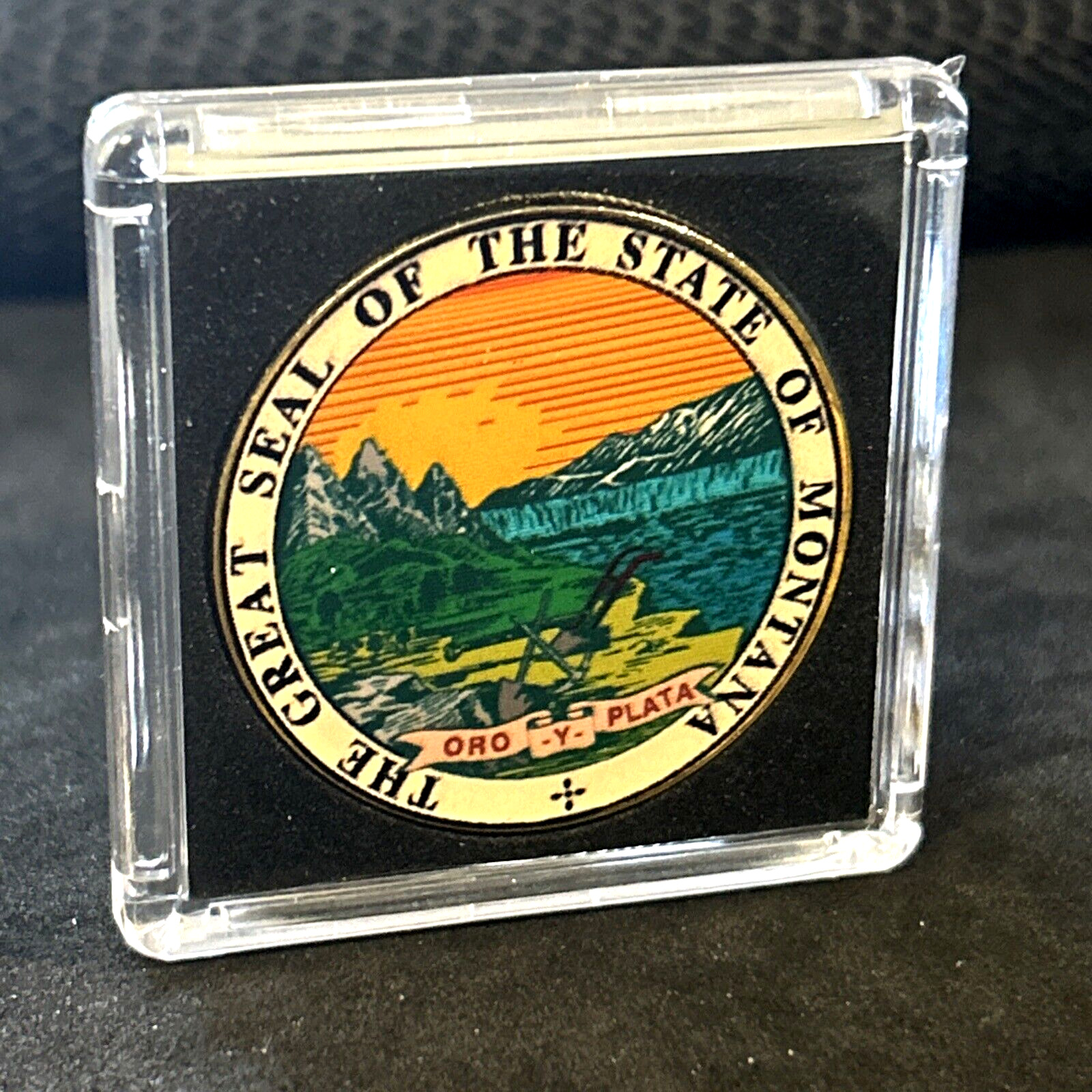 MONTANA MO State Seal Colorized Collectible Challenge Coin WITH CASE NEW