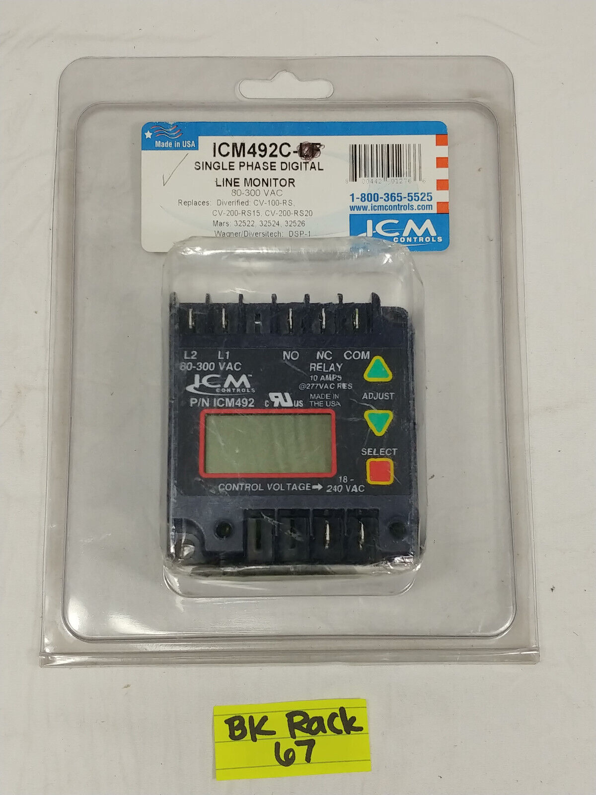 ICM Controls ICM492C Single Phase Line Voltage Monitor