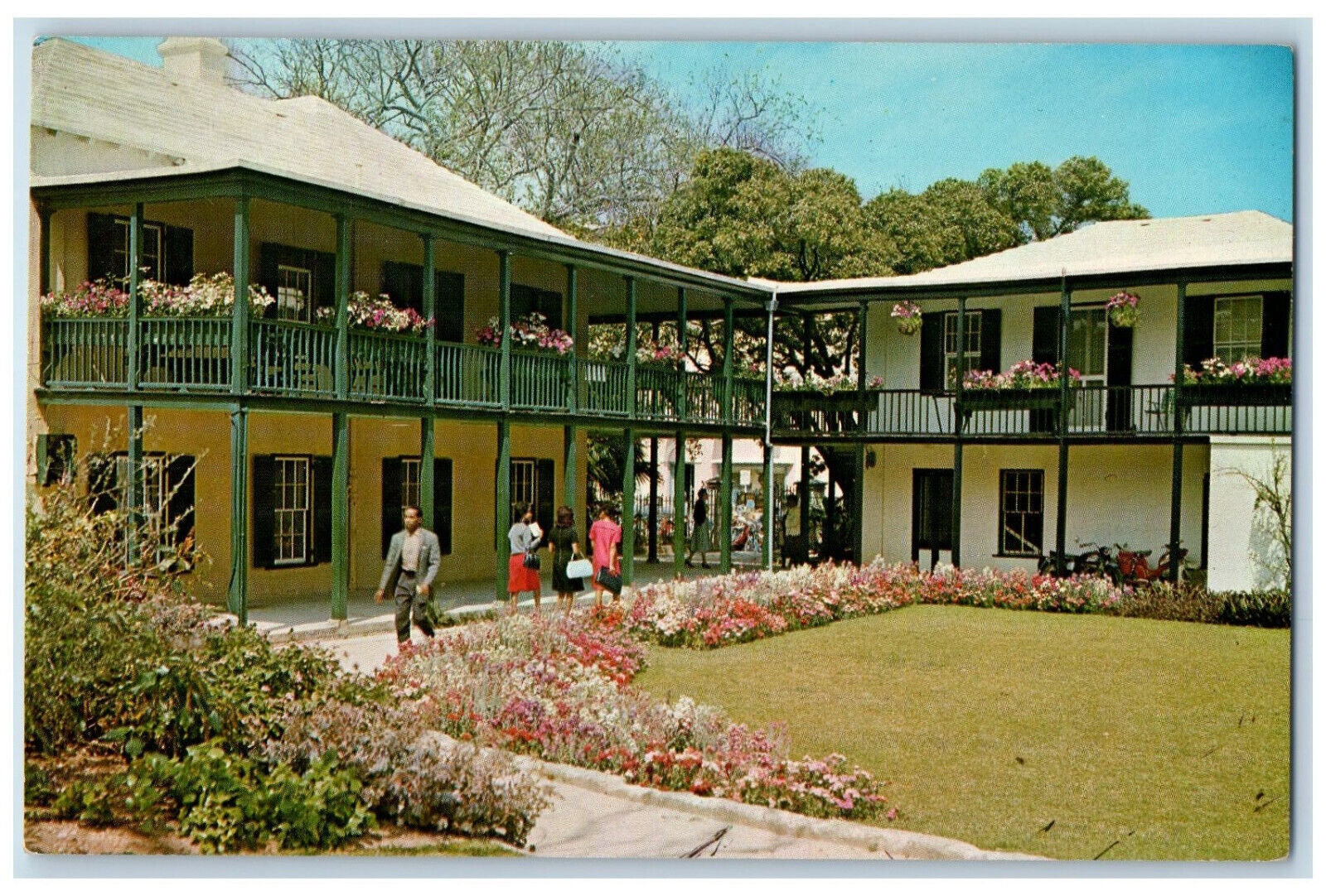 1967 Bermuda Public Library Par La Ville Hamilton Bermuda Vintage Postcard