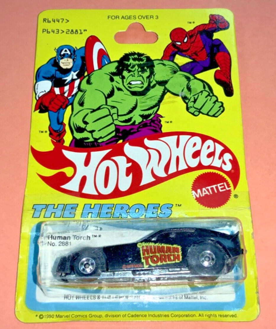 VTG 1980 Hot Wheels The Heroes 1977 Human Torch #2881 - AS IS