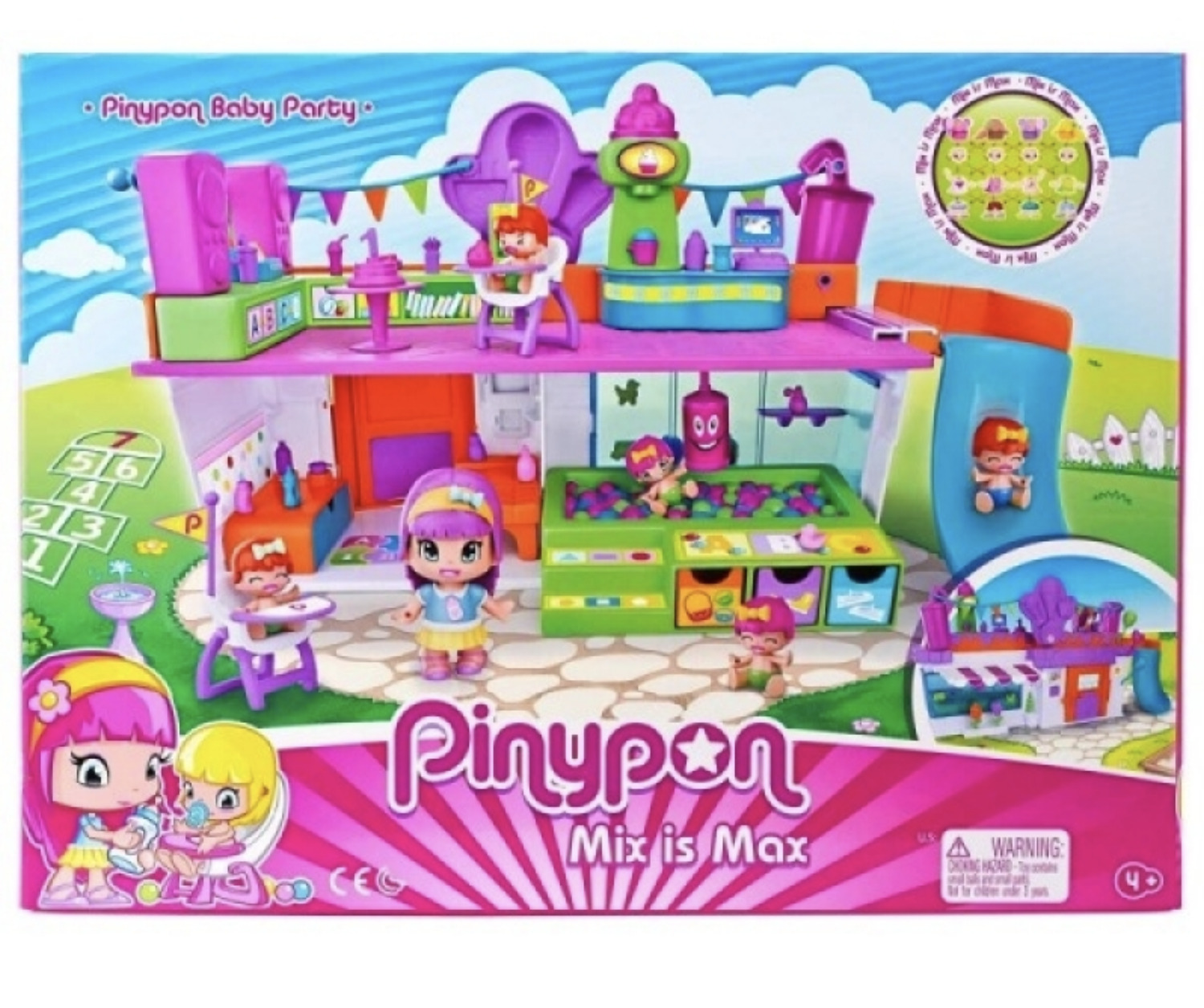 Pinypon Little Baby Party Child Includes 2 Figures And Pin Pon New
