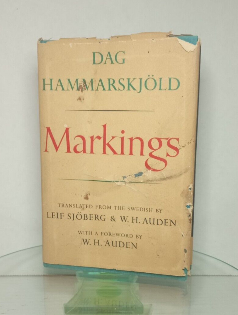 1965 Markings Vintage Hardcover Book HC Dag Hammarskjold