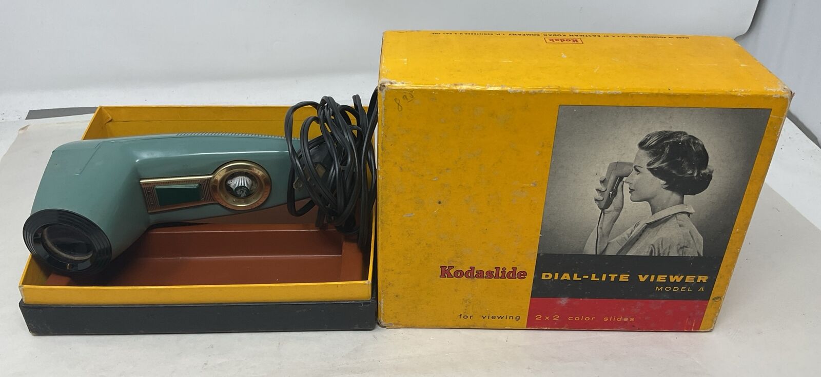 Vintage 1950\'s Kodak Kodaslide Dial-Lite Viewer Model A Slide Viewer - WORKING