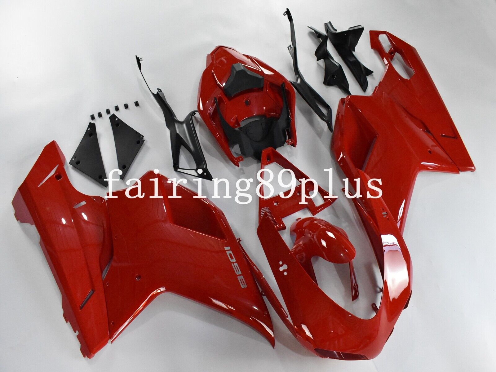 Gloss Red ABS Injection Fairing Kit Fit for 2007-2011 Ducati 1098 848 1198