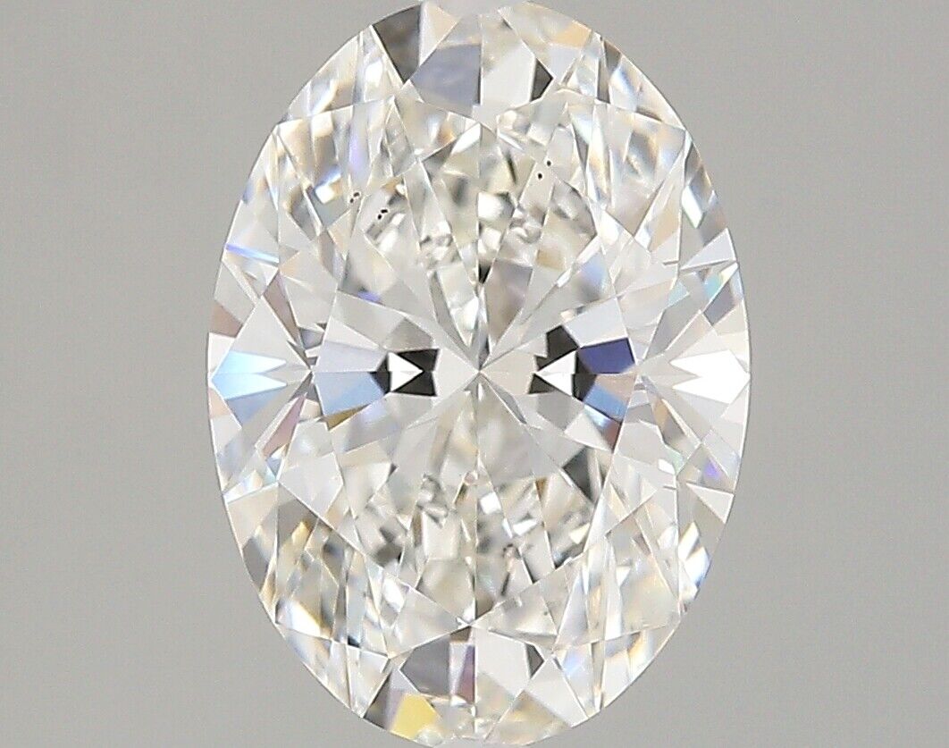 Lab-Created Diamond 3.04 Ct Oval G VS2 Quality Excellent Cut GIA Certified
