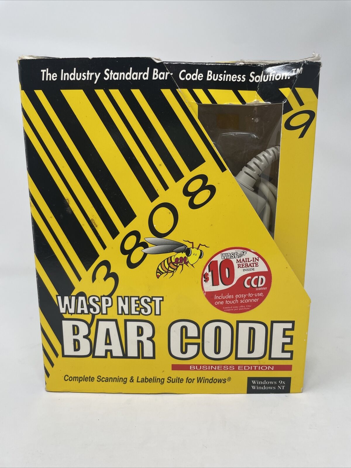Wasp Nest Bar Code Suite Business Barcode Scan Label Track Windows Open Box