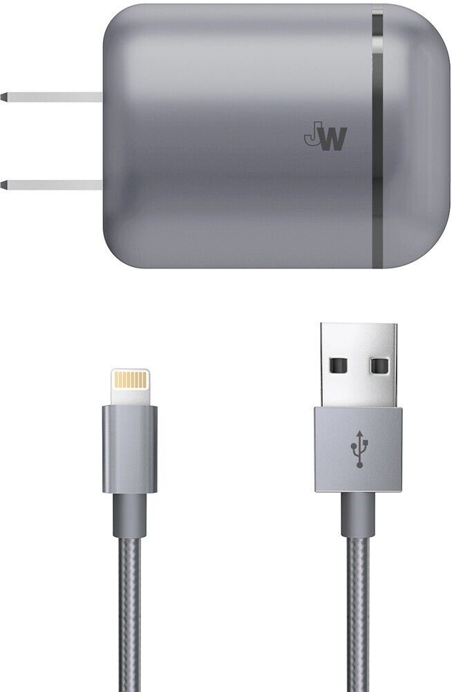 Just Wireless 2.4 AMP Wall Charger with MFi Certified Lightning Cable for iPhone