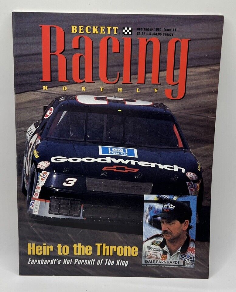 Vintage 1994 Beckett Racing Monthly magazine Issue #1 Dale Earnhardt 