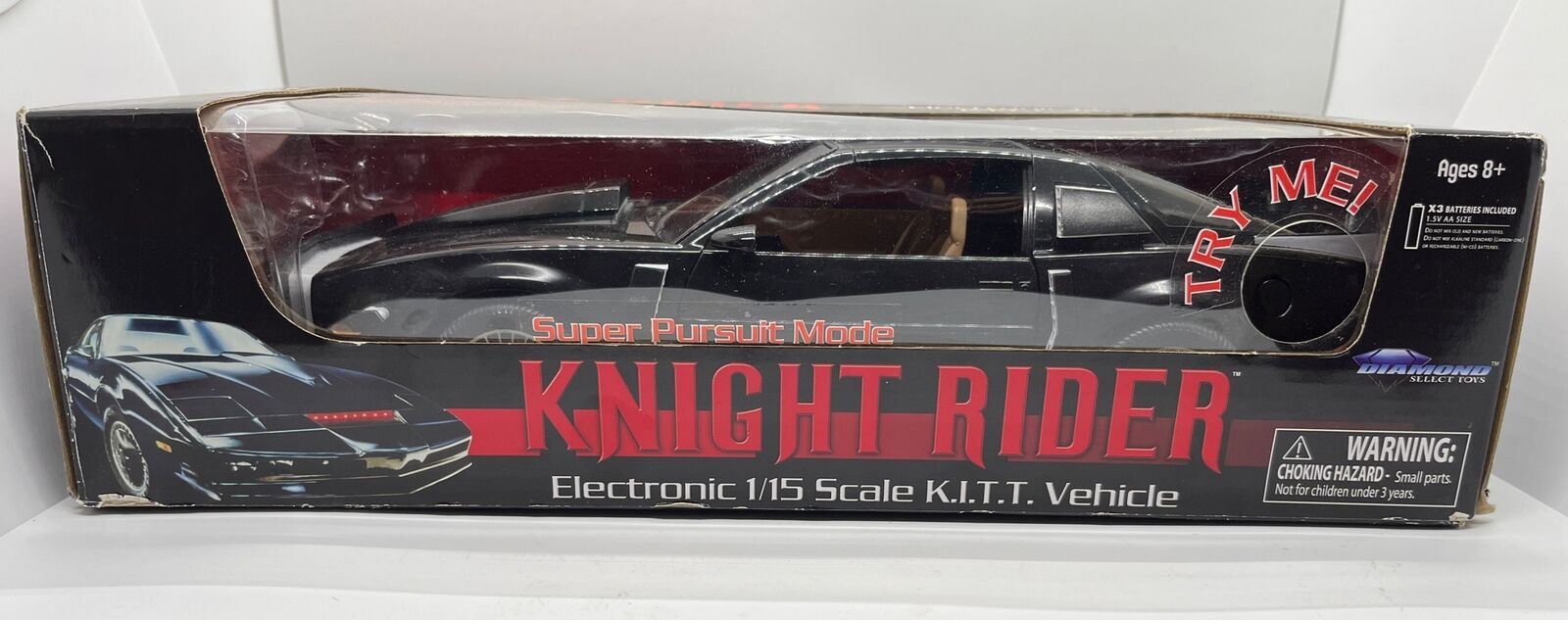 Knight Rider Electronic 1:15 Scale KITT With Michael Knight 2012 Diamond Select
