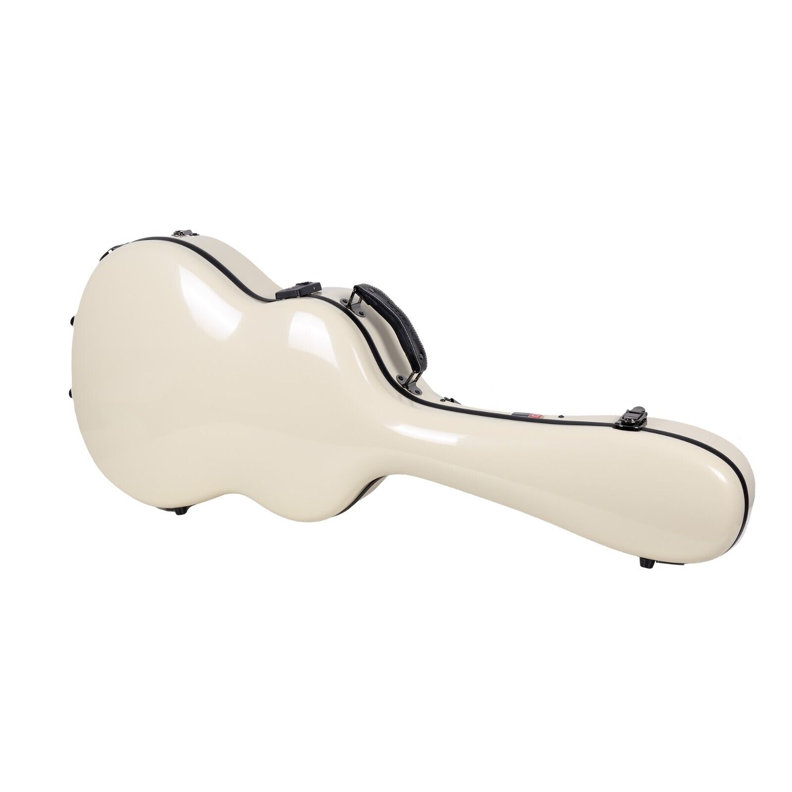 Crossrock Fiberglass Classical Guitar Case, 4/4 Full Size Acoustic Guitar Case