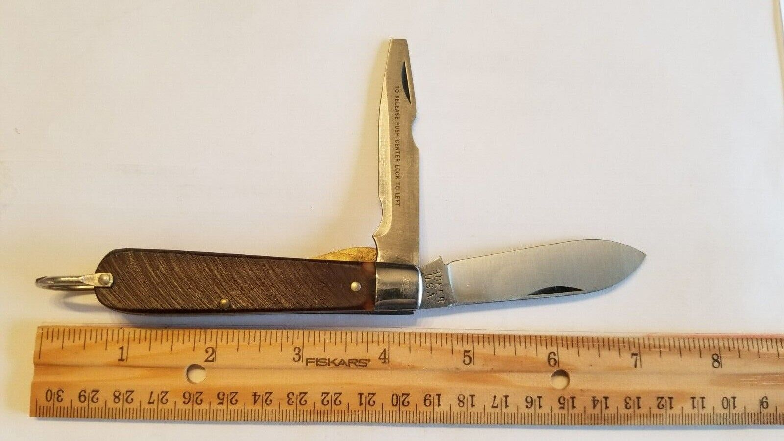 Original 1980's vintage Boker Tree Brand 9229R 2 blade electrician's knife