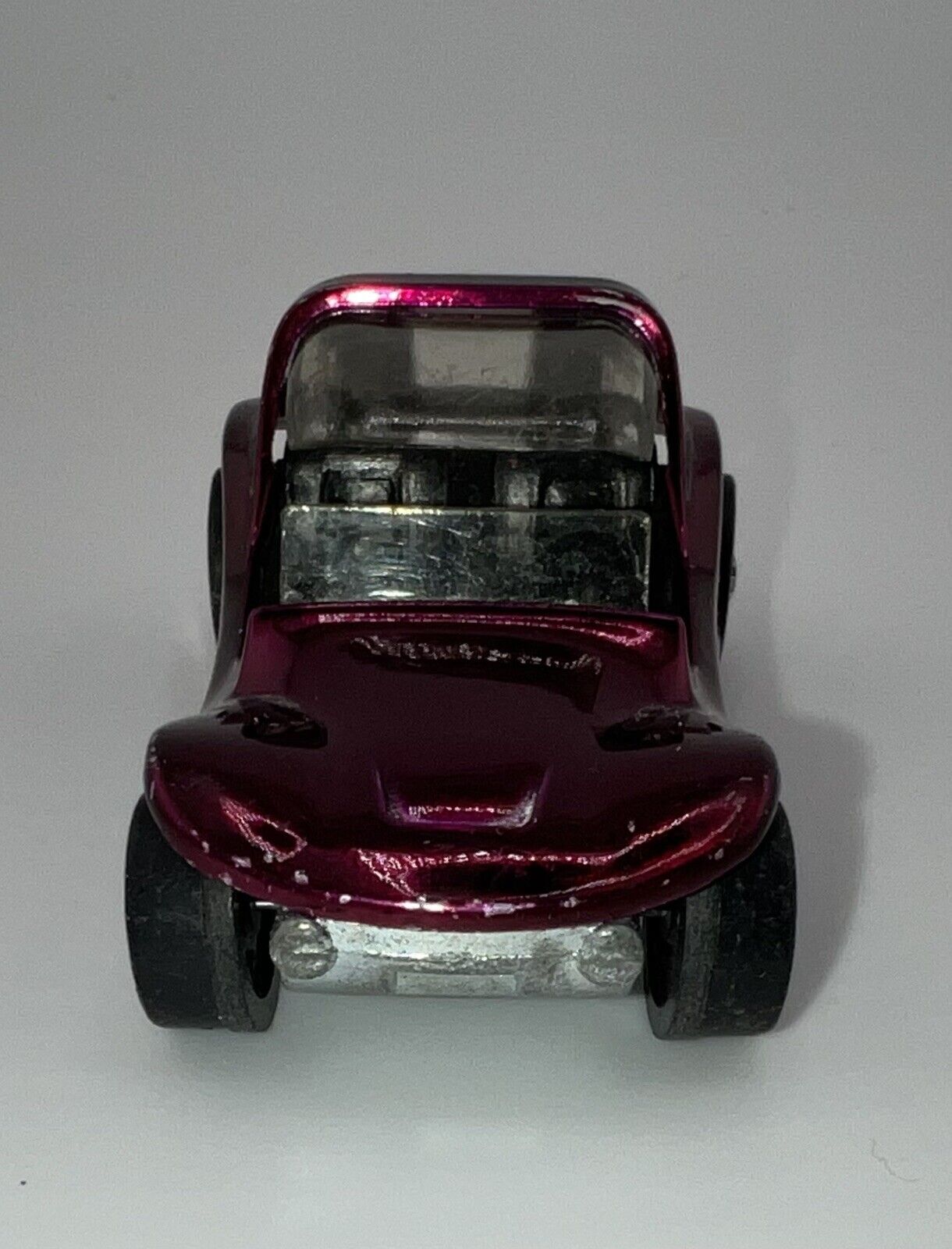 1969 Mattel Hot Wheels Redline Sand Crab Magenta USA Black Interior