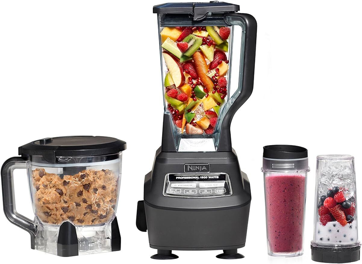 Ninja BL770 Mega Kitchen System, 1500W, 4 Functions for Smoothies, Processing