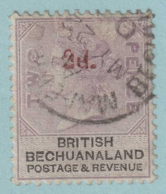 BRITISH BECHUANALAND 25  USED - UNLISTED DOUBLE OVERPRINT - VERY FINE - TGX