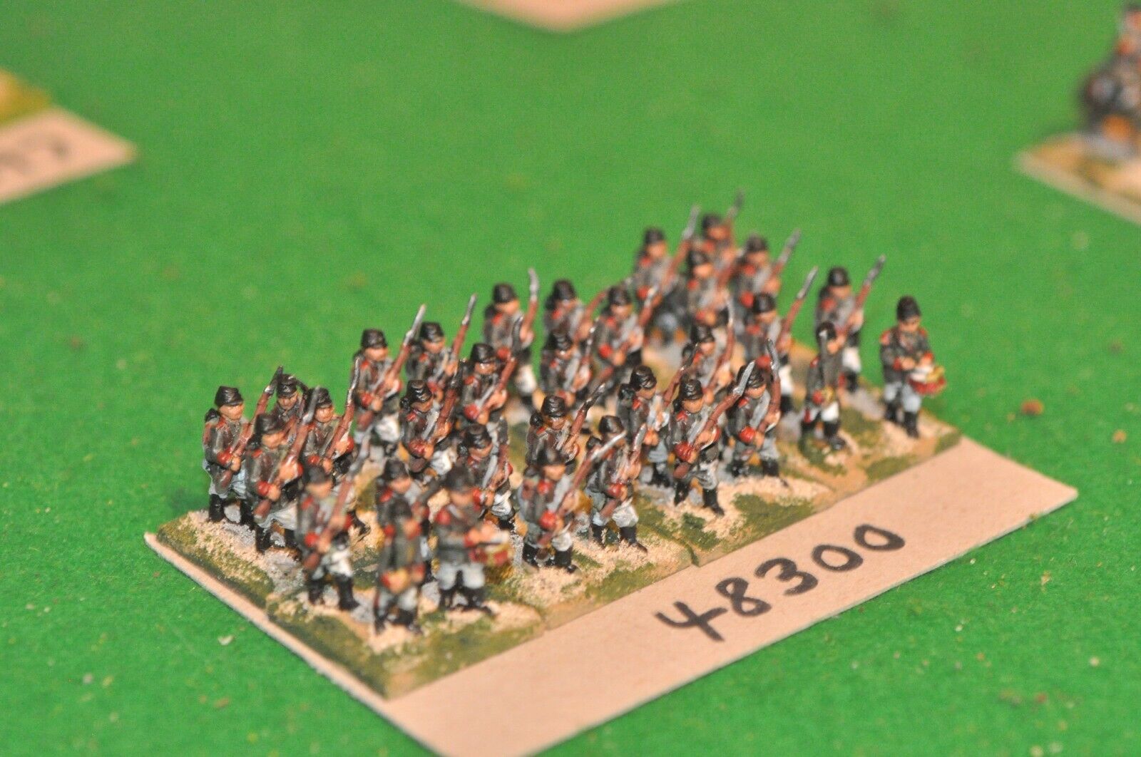 15mm ww1 / romanian - balkan wars regiment 32 figs - inf (48300)
