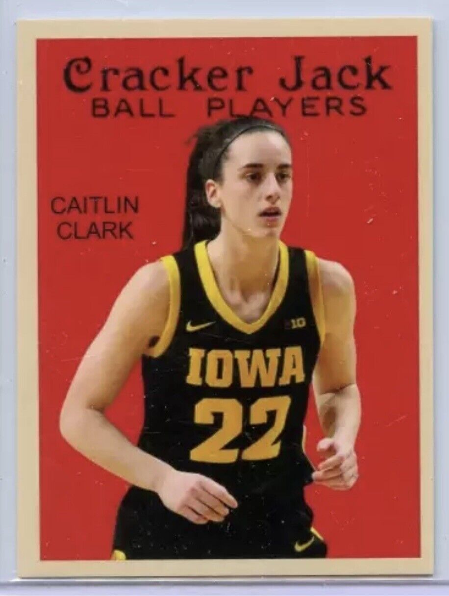 Caitlin Clark  RC 2024 Cracker Jack “College Series” 2 1/4” X 3” Ball Players