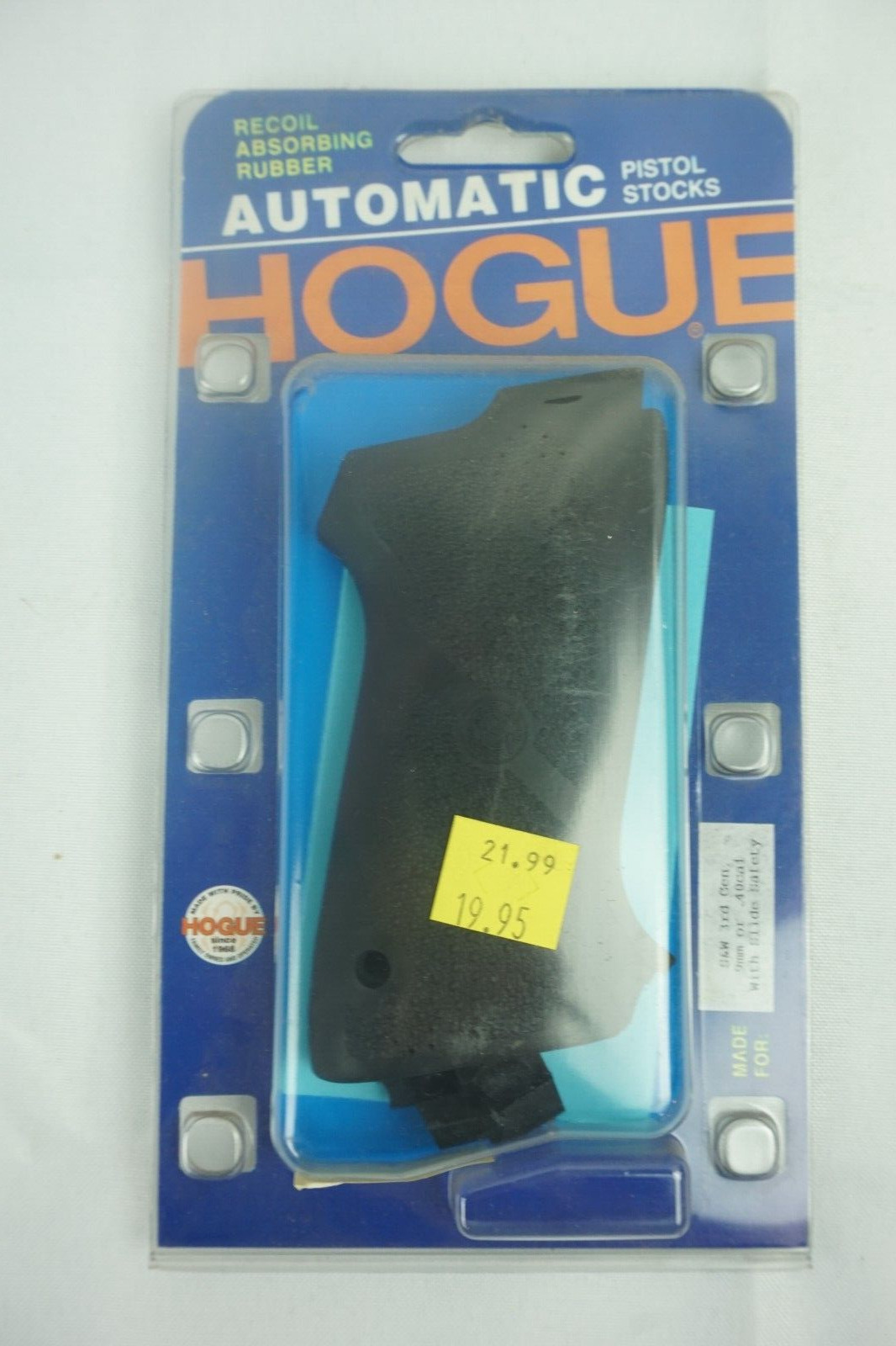 Hogue 40010 Smith & Wesson 5900 Series Rubber Grip Panels Black NEW