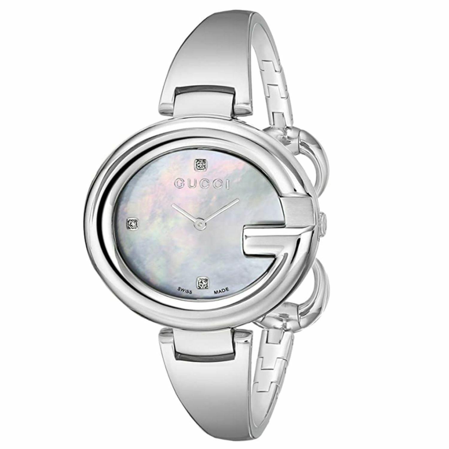 Gucci Women's Guccissima Diamond MOP Dial Quartz Watch - YA134303 ($795 MSRP)