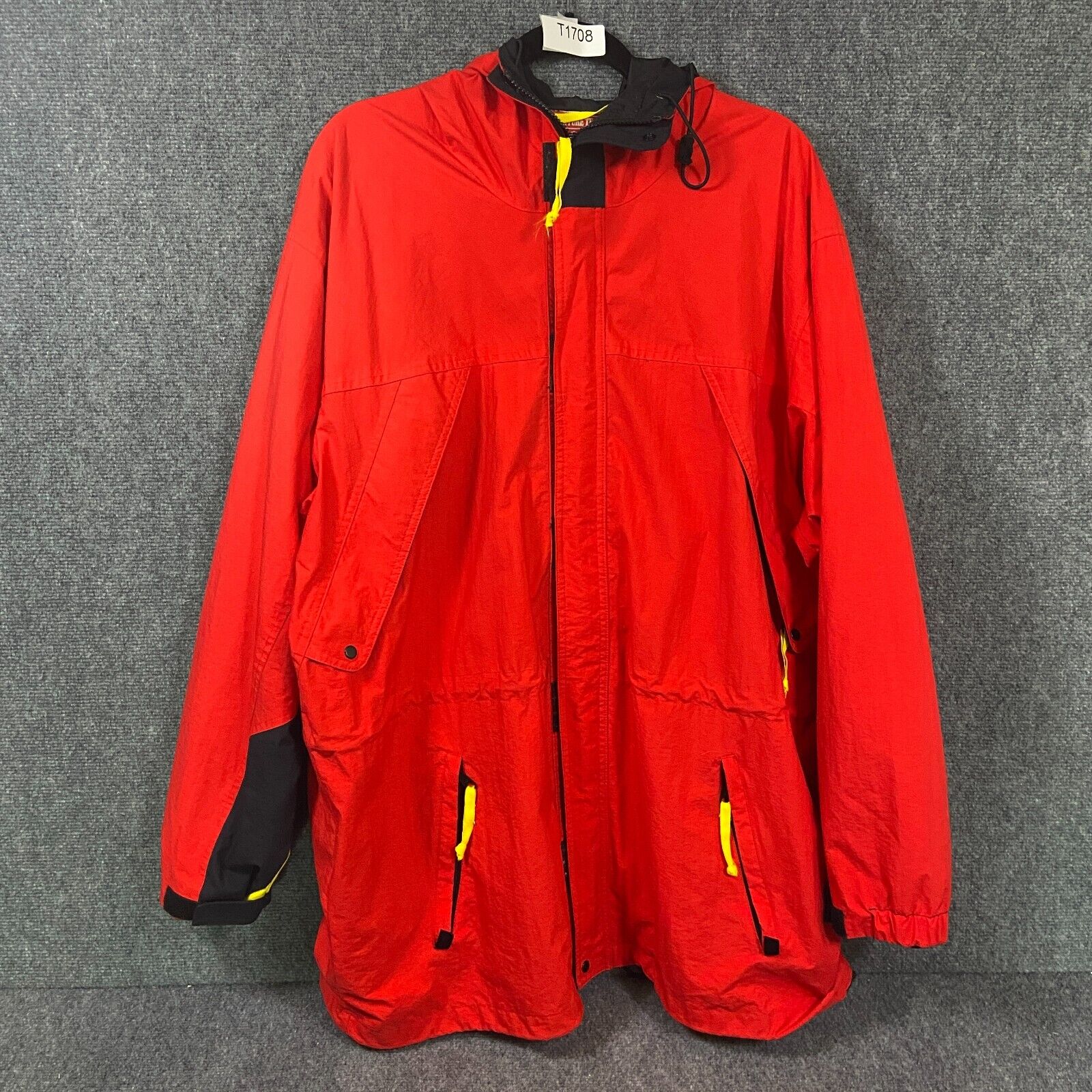 Vintage Marlboro Jacket Full Zip Adventure Team Nylon Mesh XL Red Great Cond.