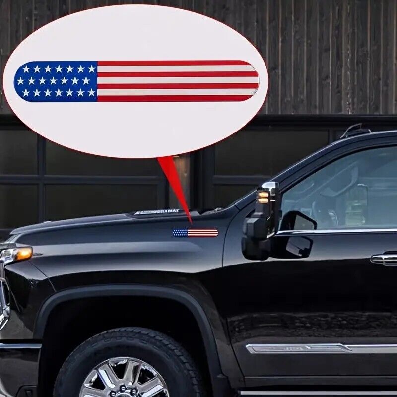 1 pc American Flag Car Decal - Long Strip Design for Patriotic Decoration
