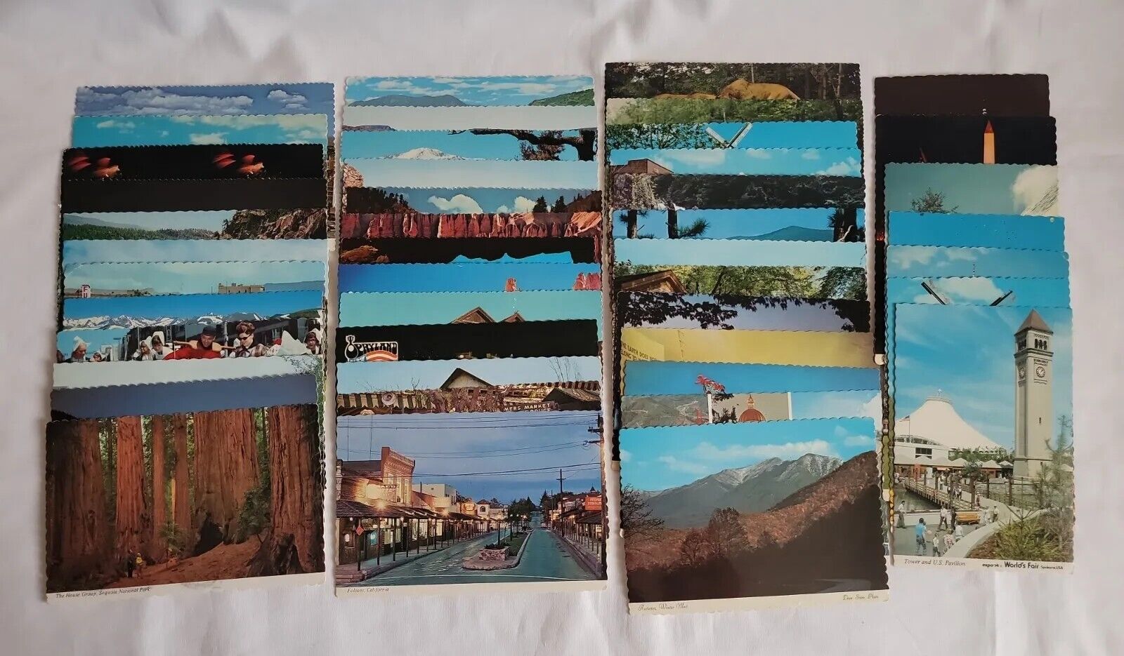 Vintage Lot Of 45 Postcards Tennessee California Michigan Utah Vermont Nevada 