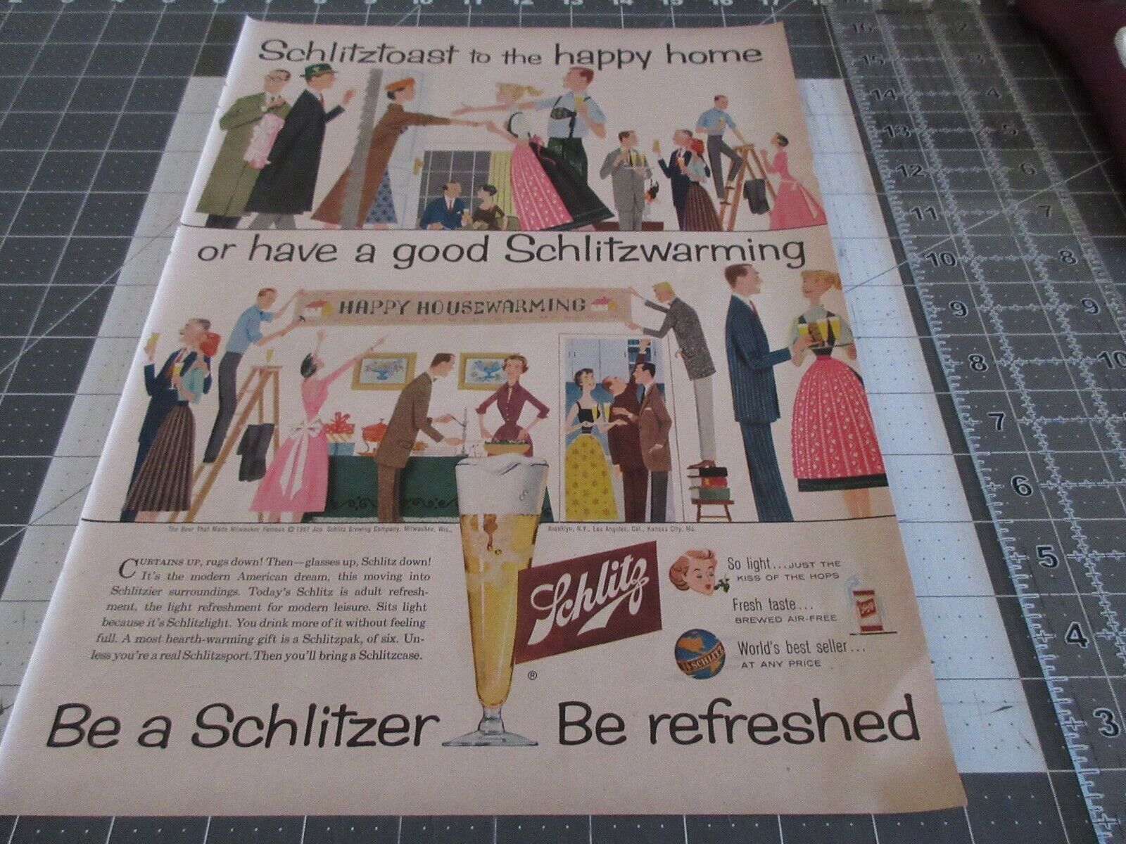 Vintage 1957 SCHLITZ Beer  \