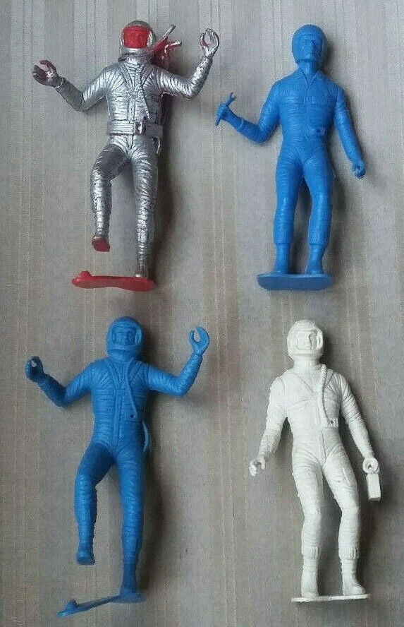 Vintage 5” MPC Astronauts or Space Figures -  Lot of 4  - One with Accessories