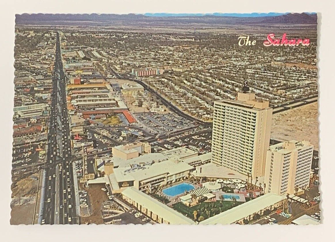 Hotel Sahara Las Vegas Nevada Aerial View Postcard