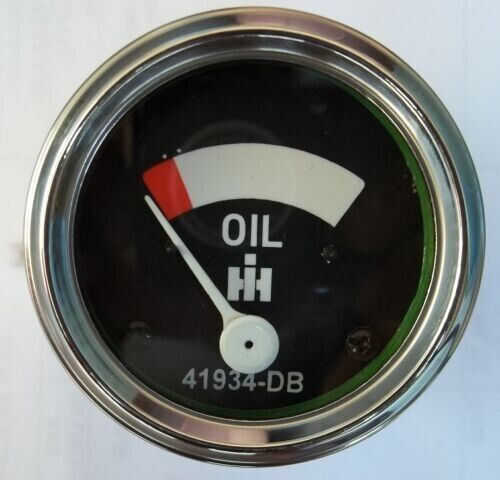 IH / Farmall Oil Pressure Gauge fits Super (H, HV, M, MV, MTA, W4, W6, W6TA,W9)