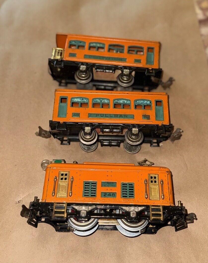 Lionel Orange 248 Locomotive W 629 & 630 Locomotive  O Gauge