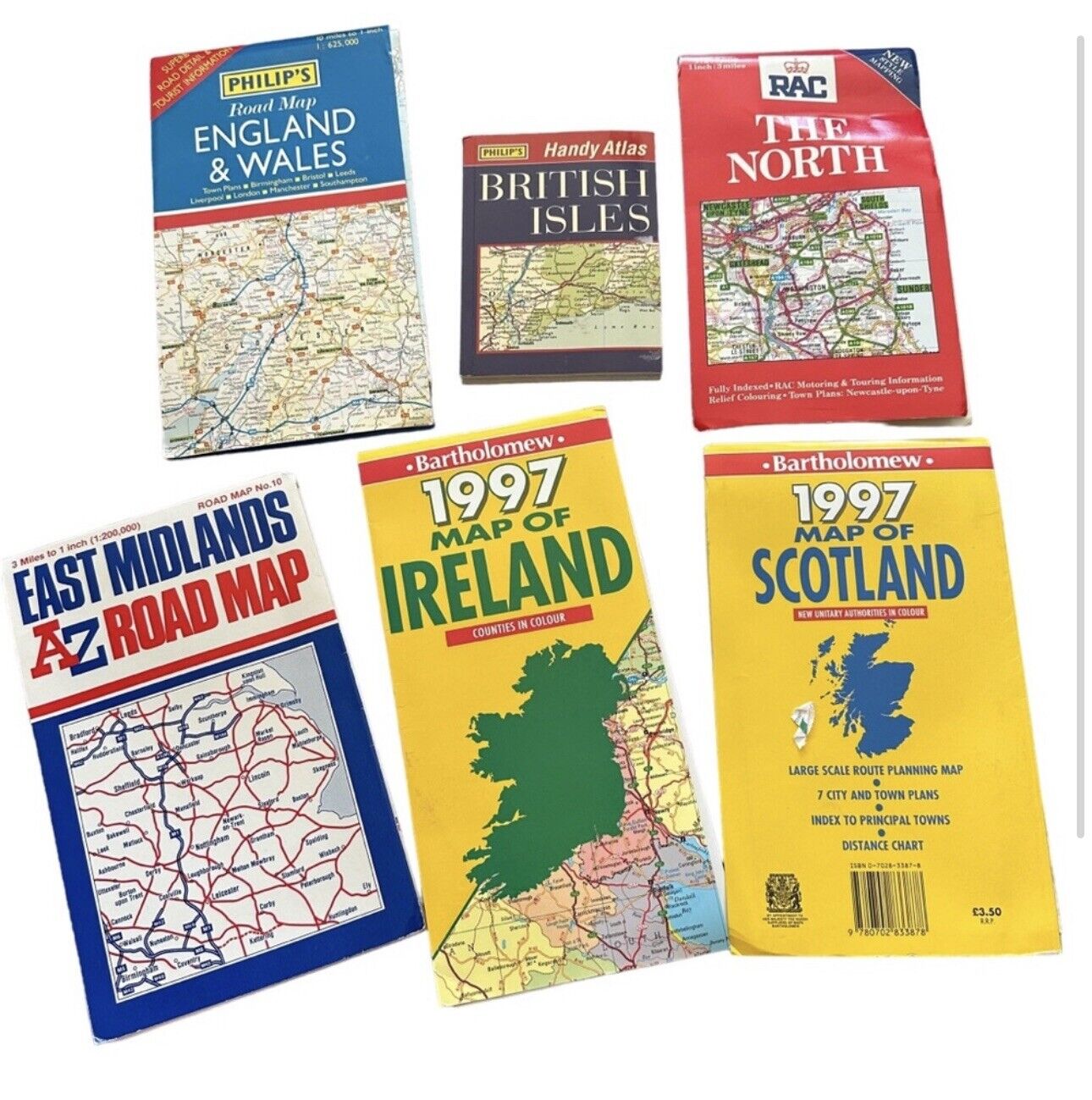 Vintage Maps - Ireland, Scotland, England and Wales, British Isles
