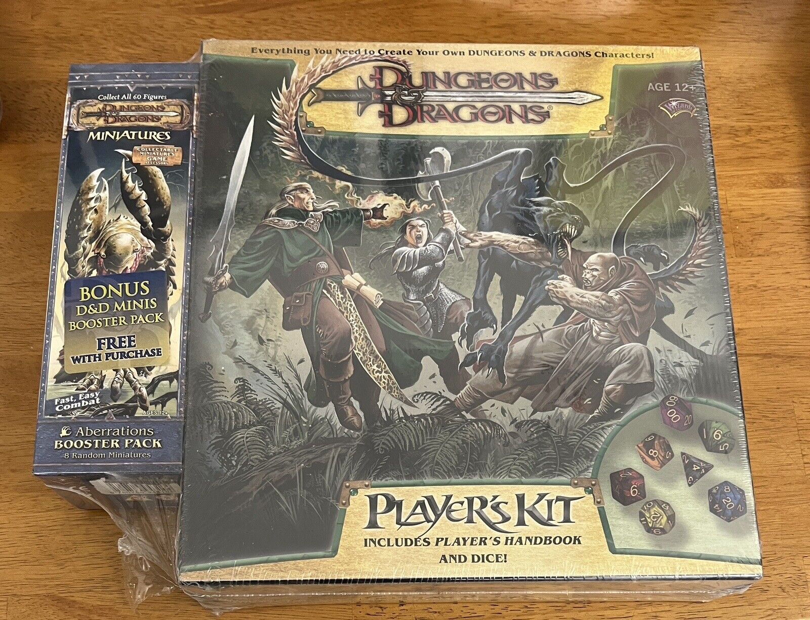 D&D Player’s Kit  With Player’s Handbook And Dice NEW Sealed W/ Booster Pack