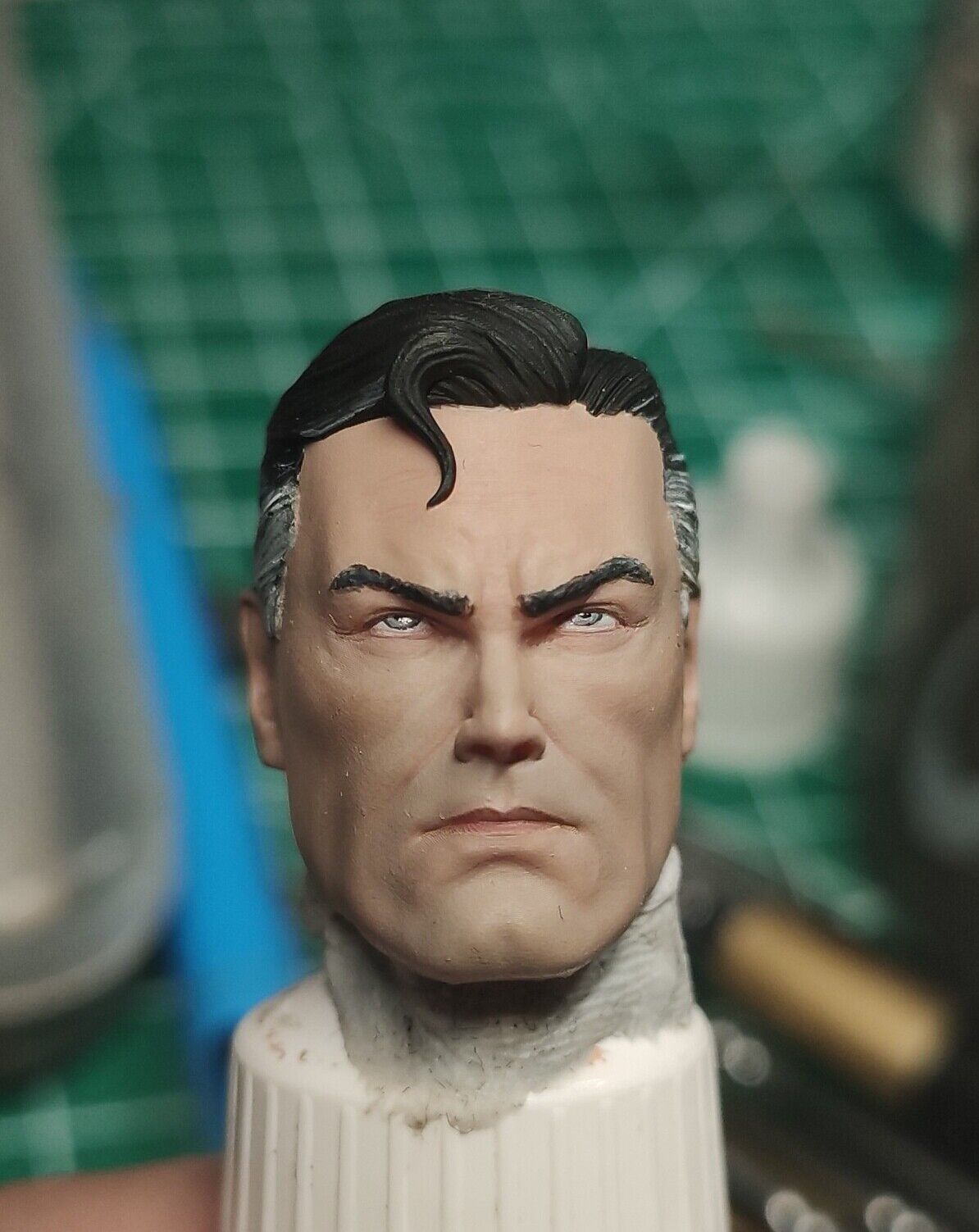 1/12 Scale Painted Kingdomcome Superman Head Carved Model Comics Ver.