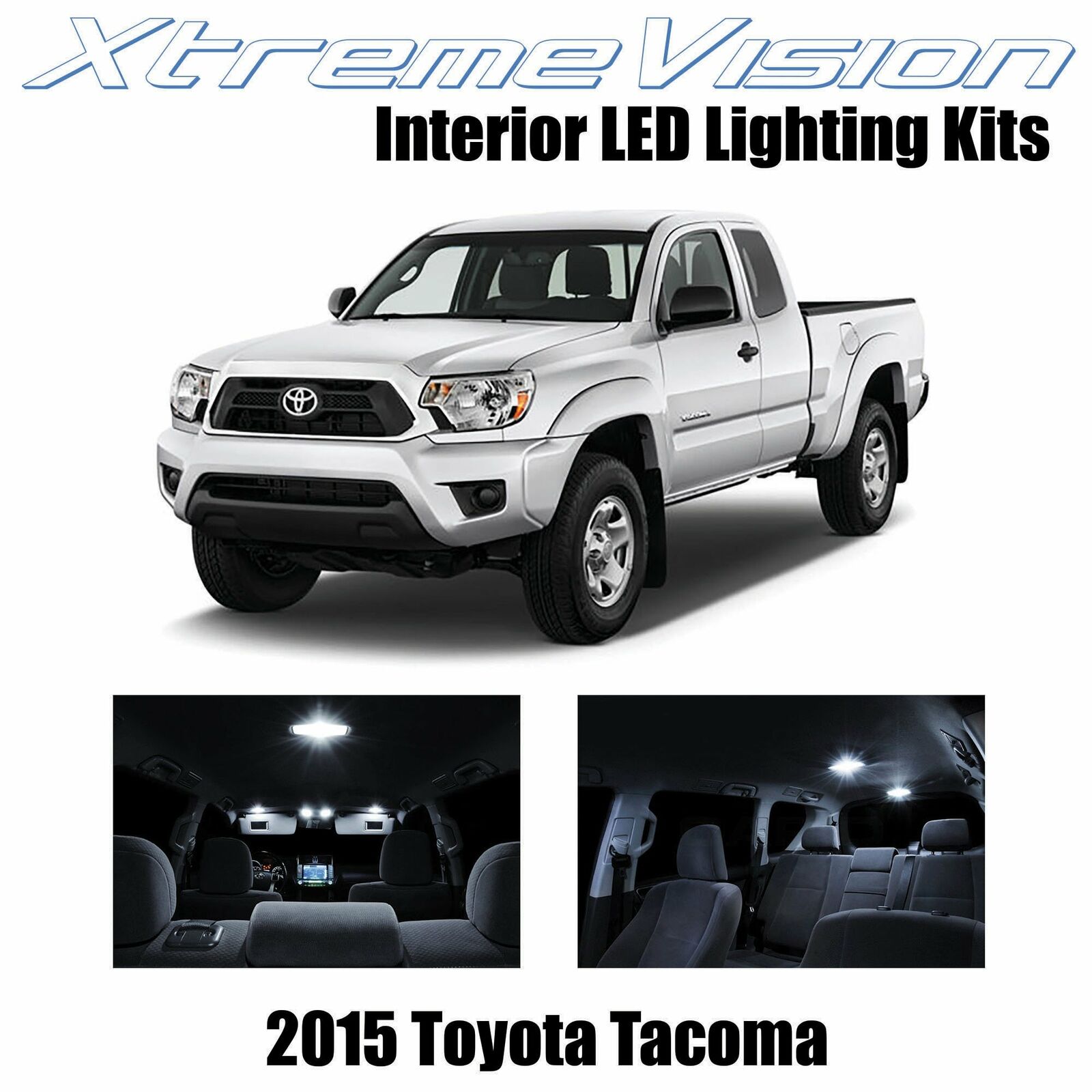 XtremeVision Interior LED for Toyota Tacoma 2015+ (7 PCS) Pure White