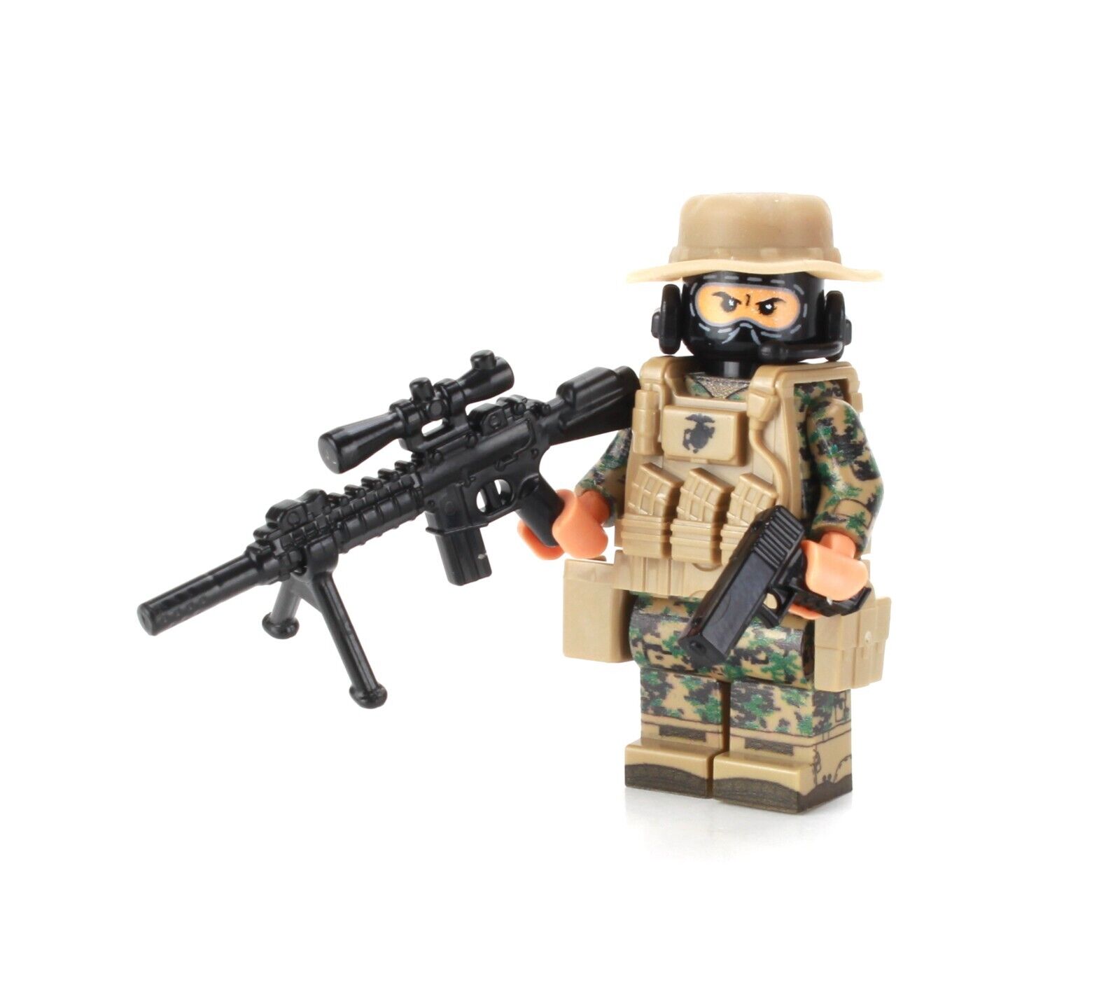 Force Recon Marine Sniper MARPAT made with real LEGO® minifigure