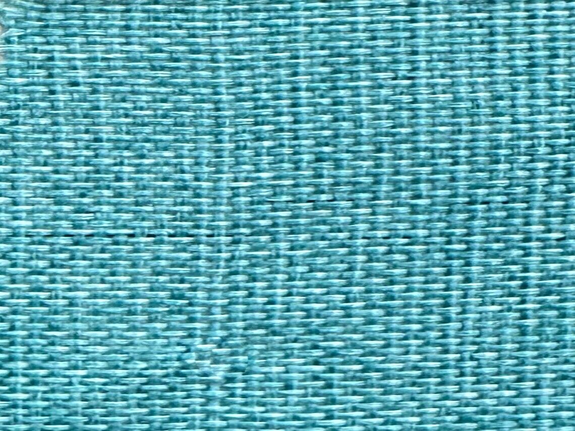 Polyester Vintage Linen Look TIFF BLUE Fabric / 60\