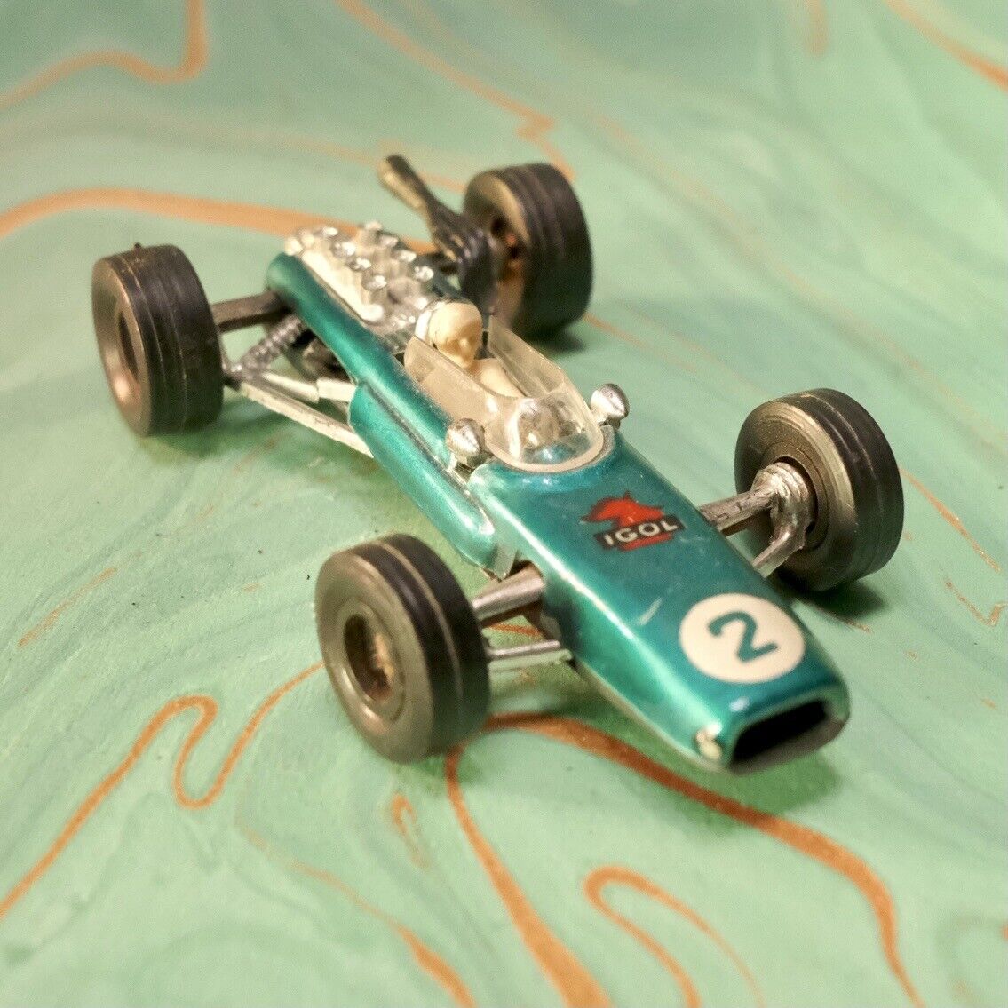 Majorete 226 Repco Formula One Blue Model Excellent Condition 1970s
