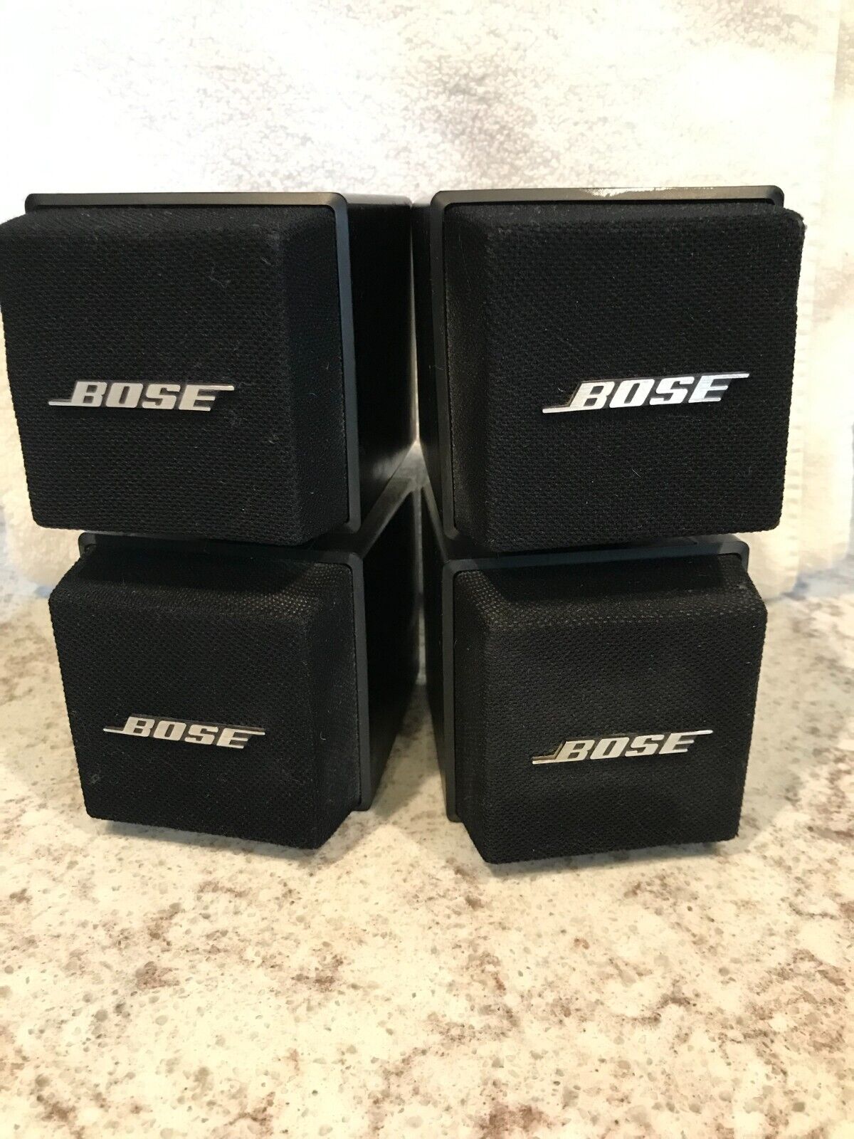 Bose Original Double Cube Speaker Set Vintage 1980’s Black
