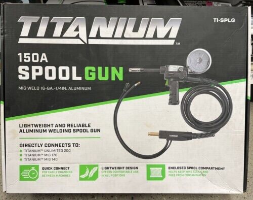 (NEW) TITANIUM 150 Amp Spool Gun This lightweight aluminum welding spool Gun