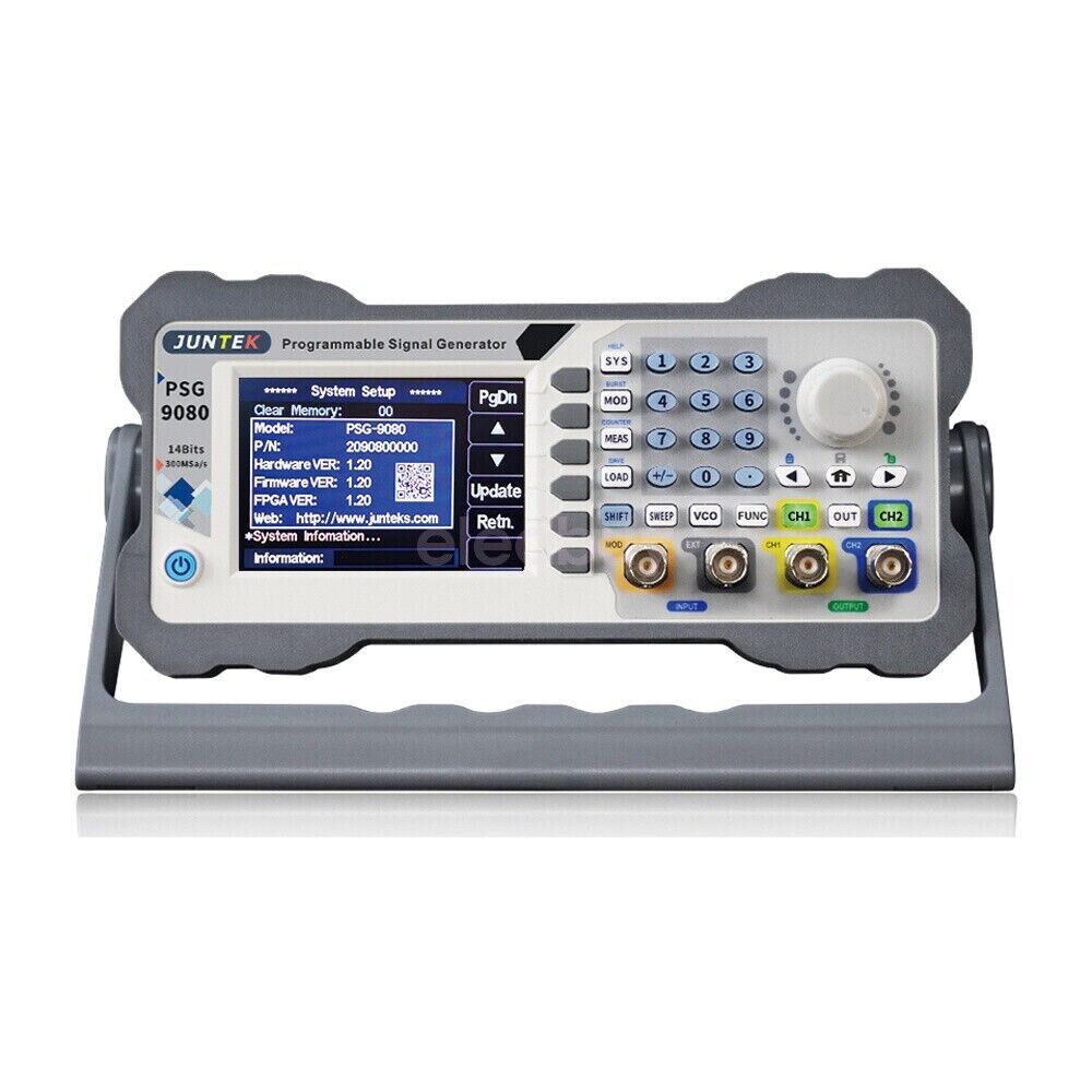 2 CH Programmable DDS Arbitrary Waveform Function Signal Generator PSG9080 80M