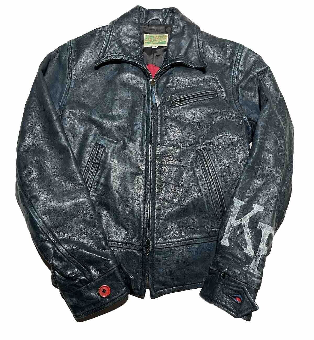 Levi\'s LVC Aero Leather Jacket Black Size XS AL4
