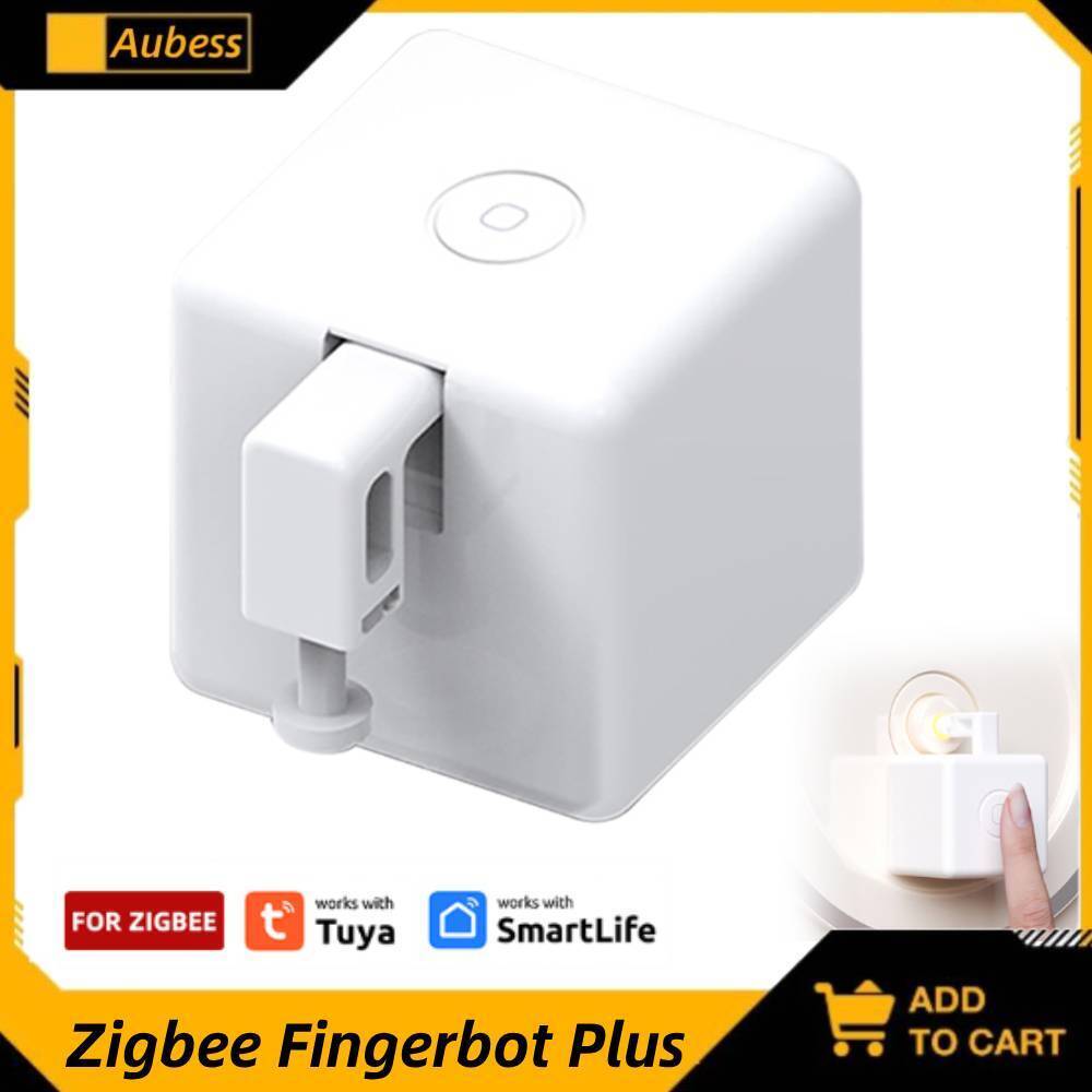Tuya Zigbee Fingerbot Plus Switch Button Pusher Smart Home Timer Voice Control