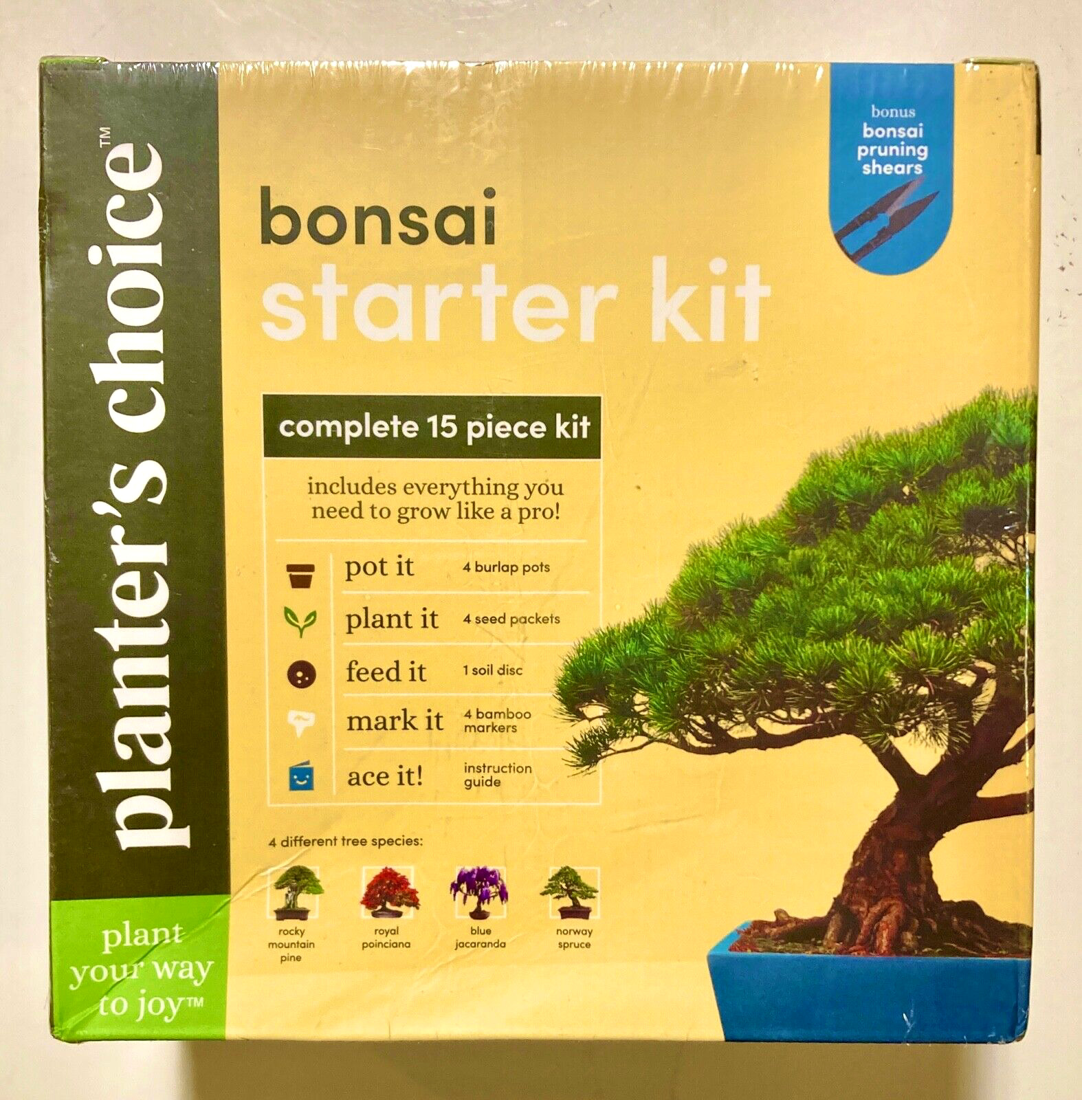 NOS Planter\'s Choice Bonsai Starter Kit Sealed