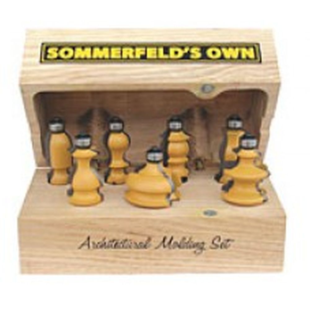 Sommerfeld Tools 7 piece Architectural Molding Set 1/2-Inch Shank