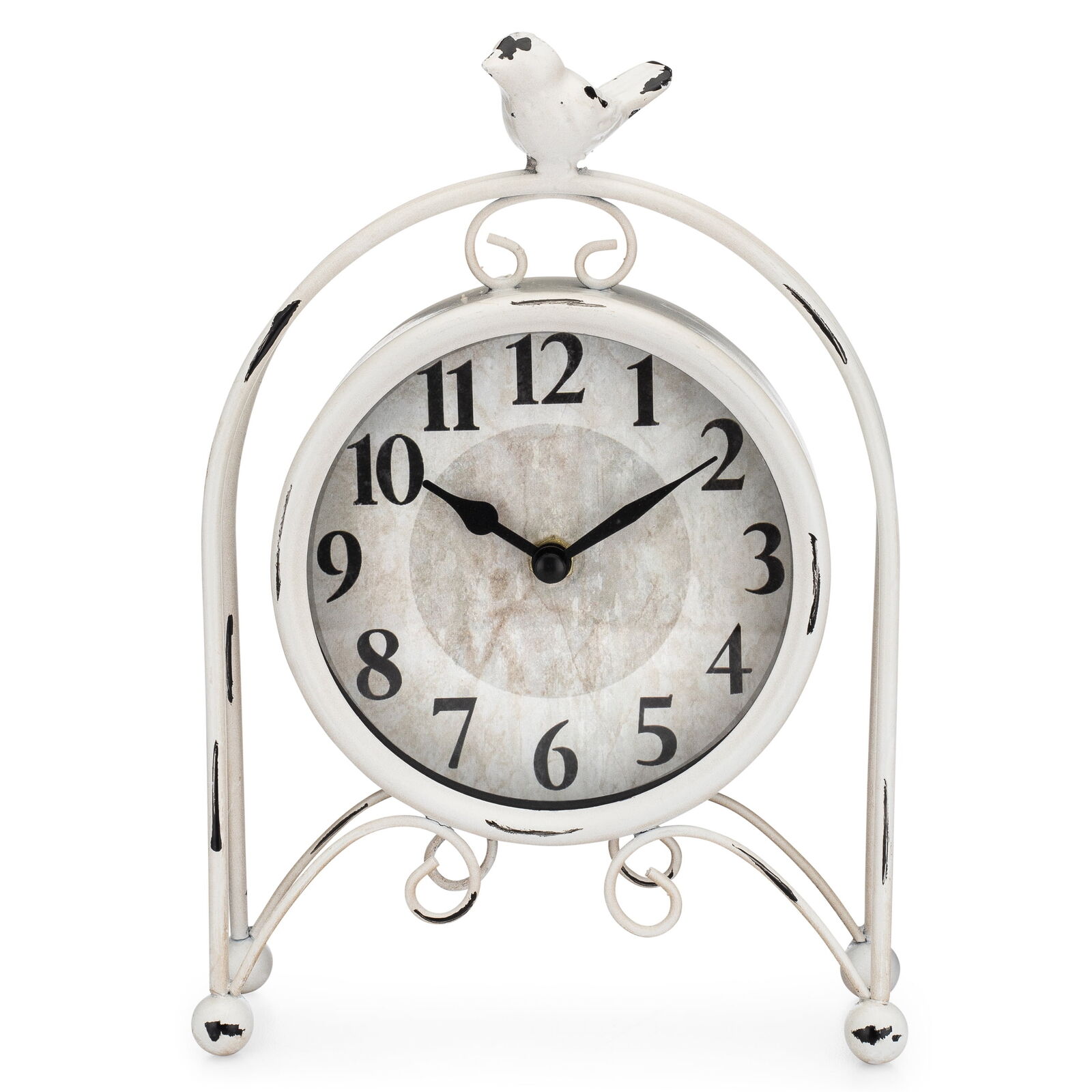 Westclox Vintage Style Pointer QA Metal Birdie Desk Clock - Unique Clock