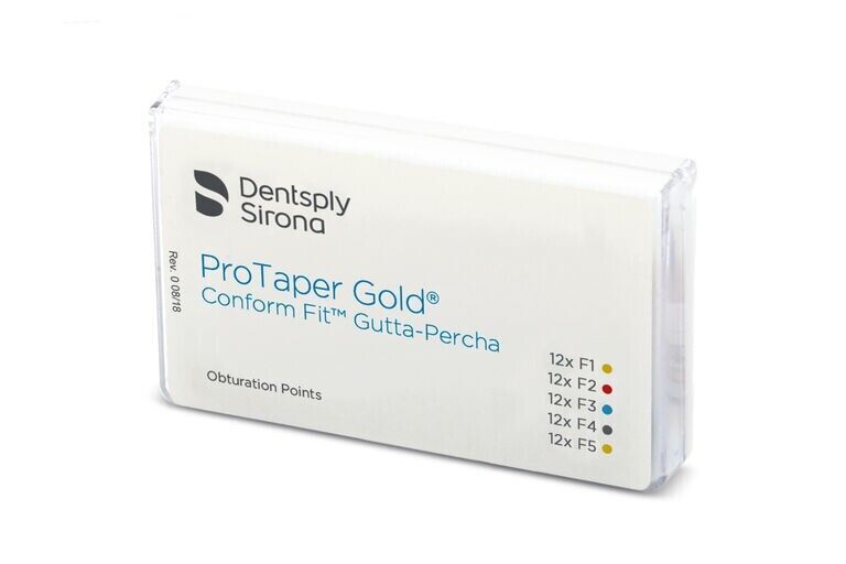 Dentsply Protaper Gold Conform Fit Gutta Percha GP Points Pack of 60 