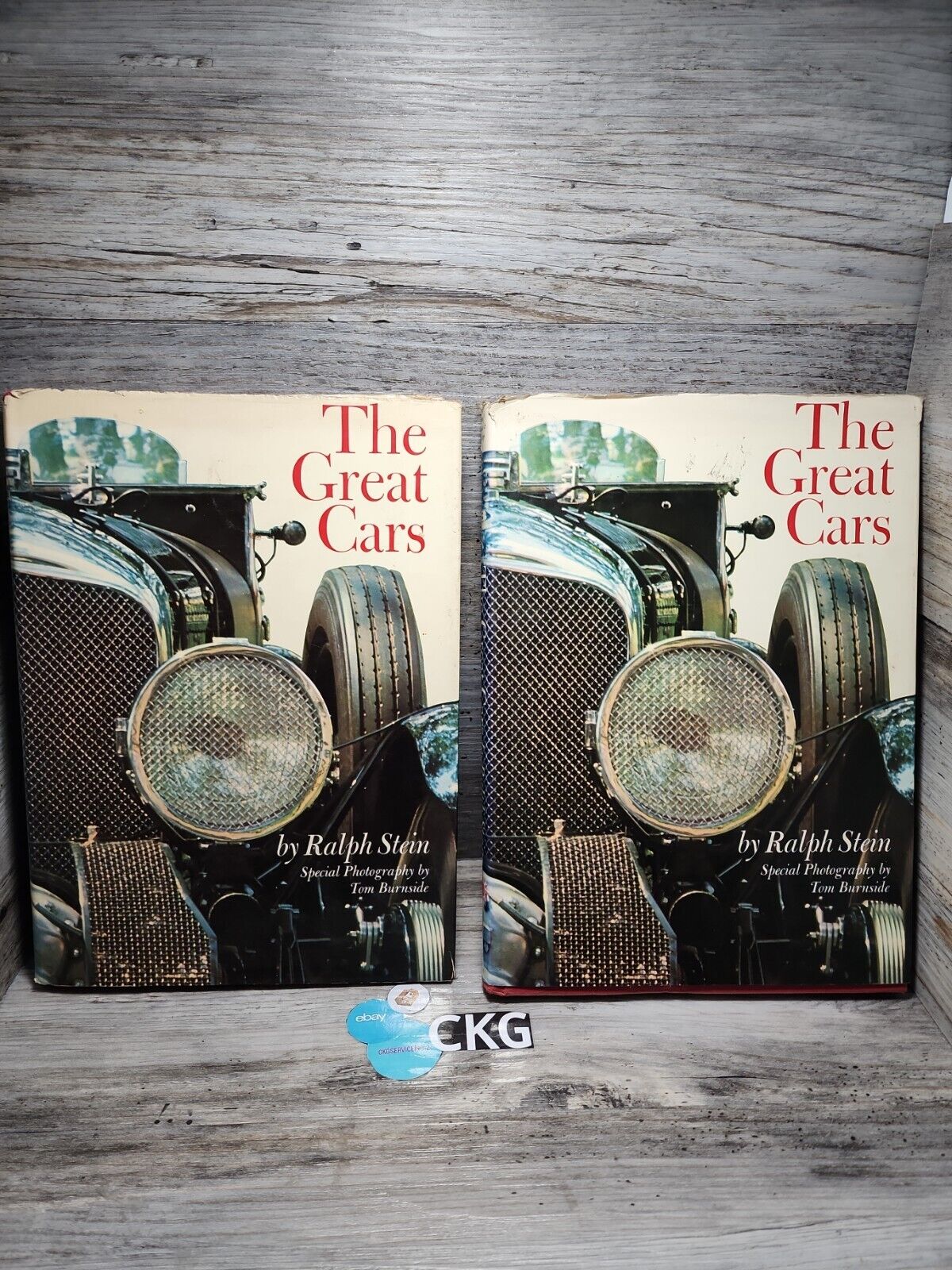 Lot of 2 .1967 The Great Cars by Ralph Stein HCDJ 1st Print Color Illus 