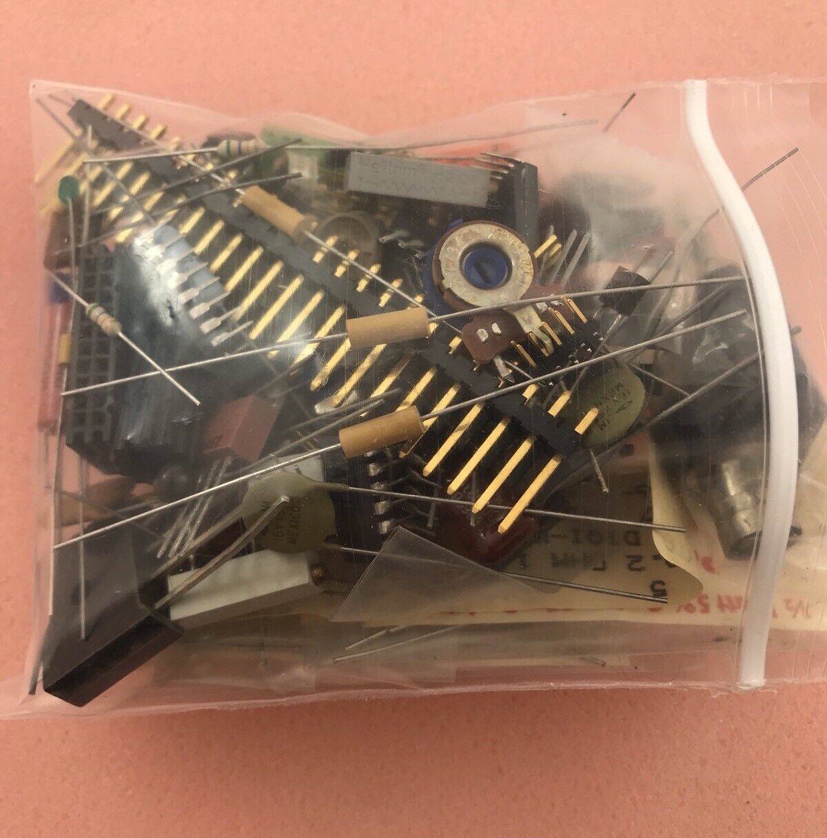 Electronic Component Parts Grab Bag - Resistors / Caps / IC / Potentiometers